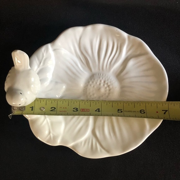 Maxcera Bird & Flower Trinket Serving Dish Candle Holder - White - Picture 6 of 9